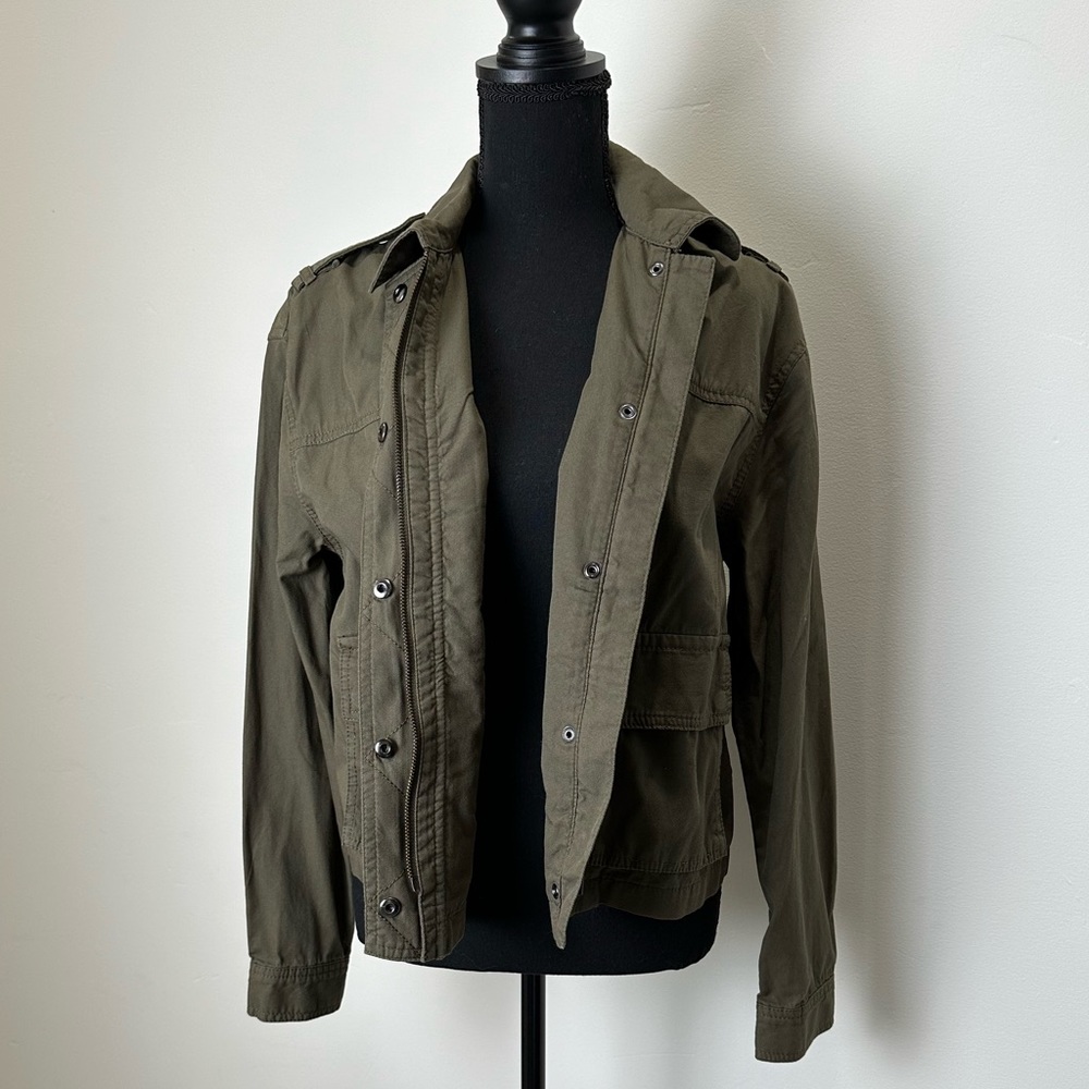 NWOT BANANA REPUBLIC Green Military Jacket
